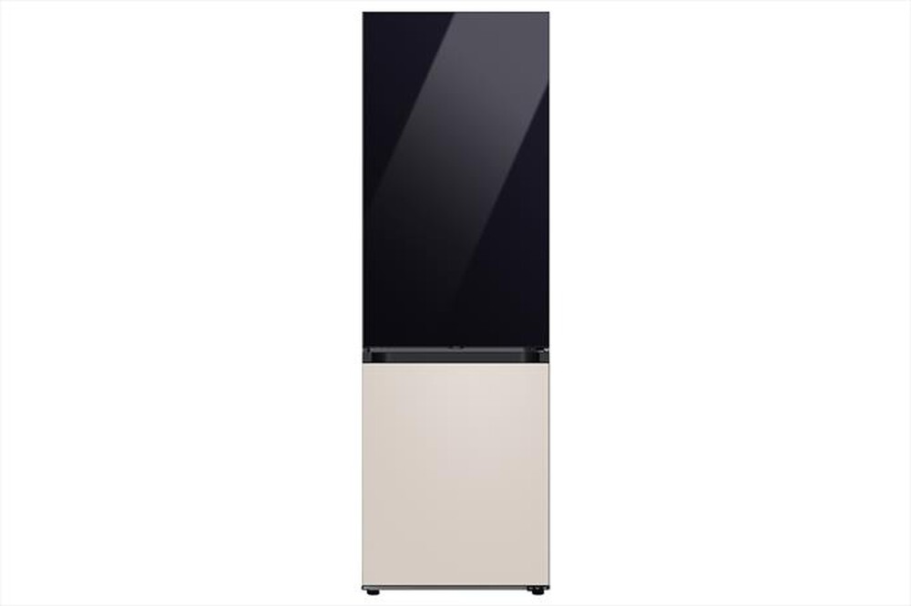 "SAMSUNG - Frigorifero combinato F-RB34D152239 BESPOKE-Clean Black-Satin Beige"