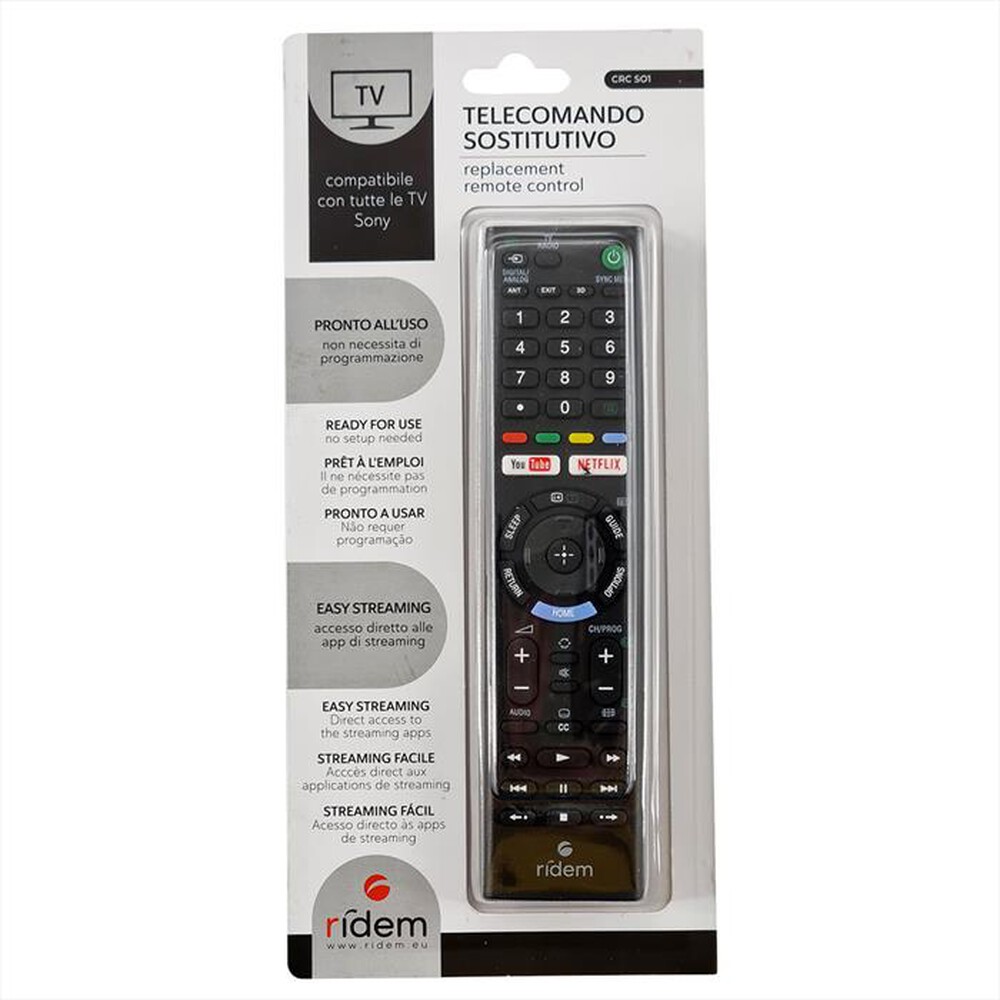 "RIDEM - Telecomando CRCS01-Nero"