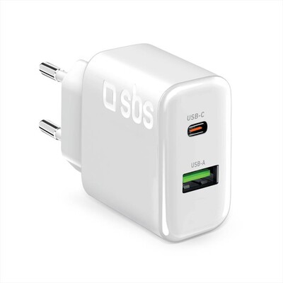 SBS - Caricatore Standard 70W 1c + 1A LATR1A1CPD70WW-bianco