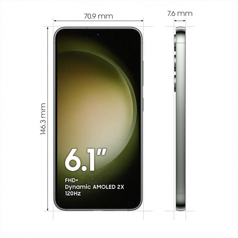 "WIND - 3 - SAMSUNG Galaxy S23 128GB-Botanic Green"
