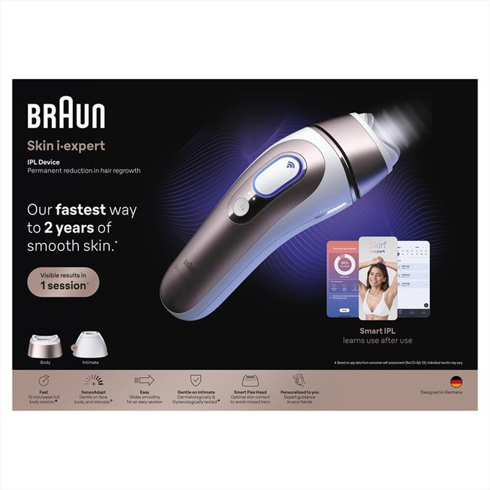 Immagine del prodotto BRAUN - Epilatore a luce pulsata smart IPL PL7211 BOX EURO-BIANCO/BRONZO