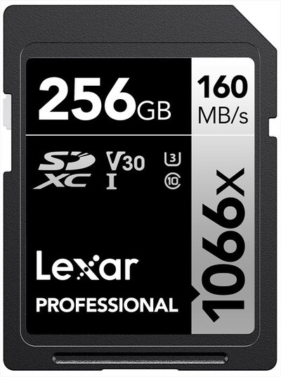 LEXAR - 256GB PRO 1066X SDXC UHS-I V30-Black
