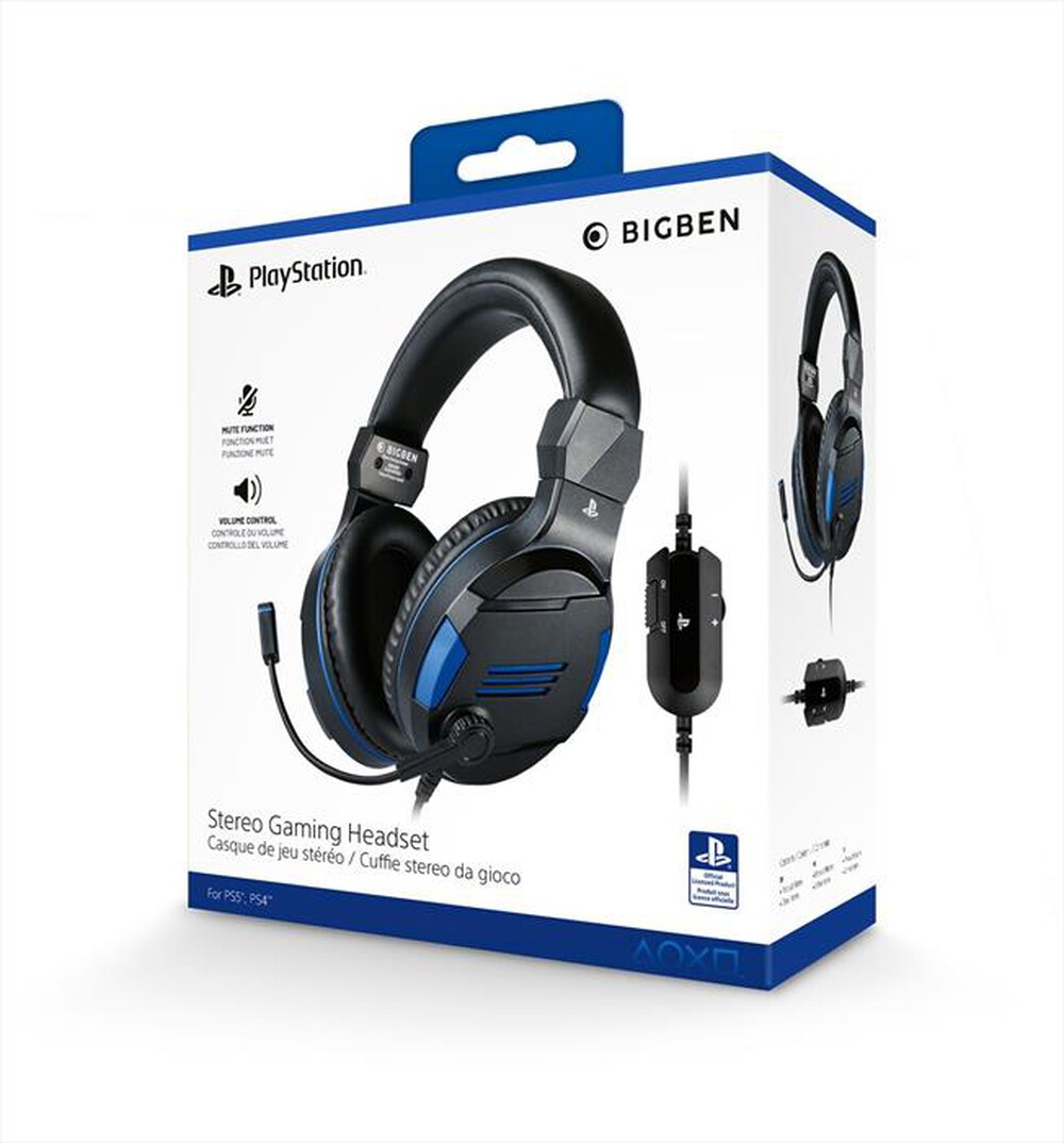 "BIG BEN - CUFFIE GAMING STEREO V3 PS5-Nero/Blu"