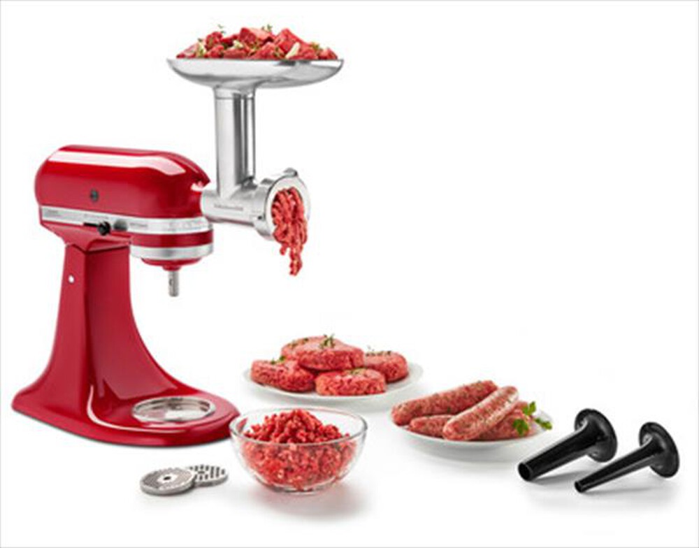 "KITCHENAID - 5KSMMGA Tritatutto in metallo-Rosso imperiale"