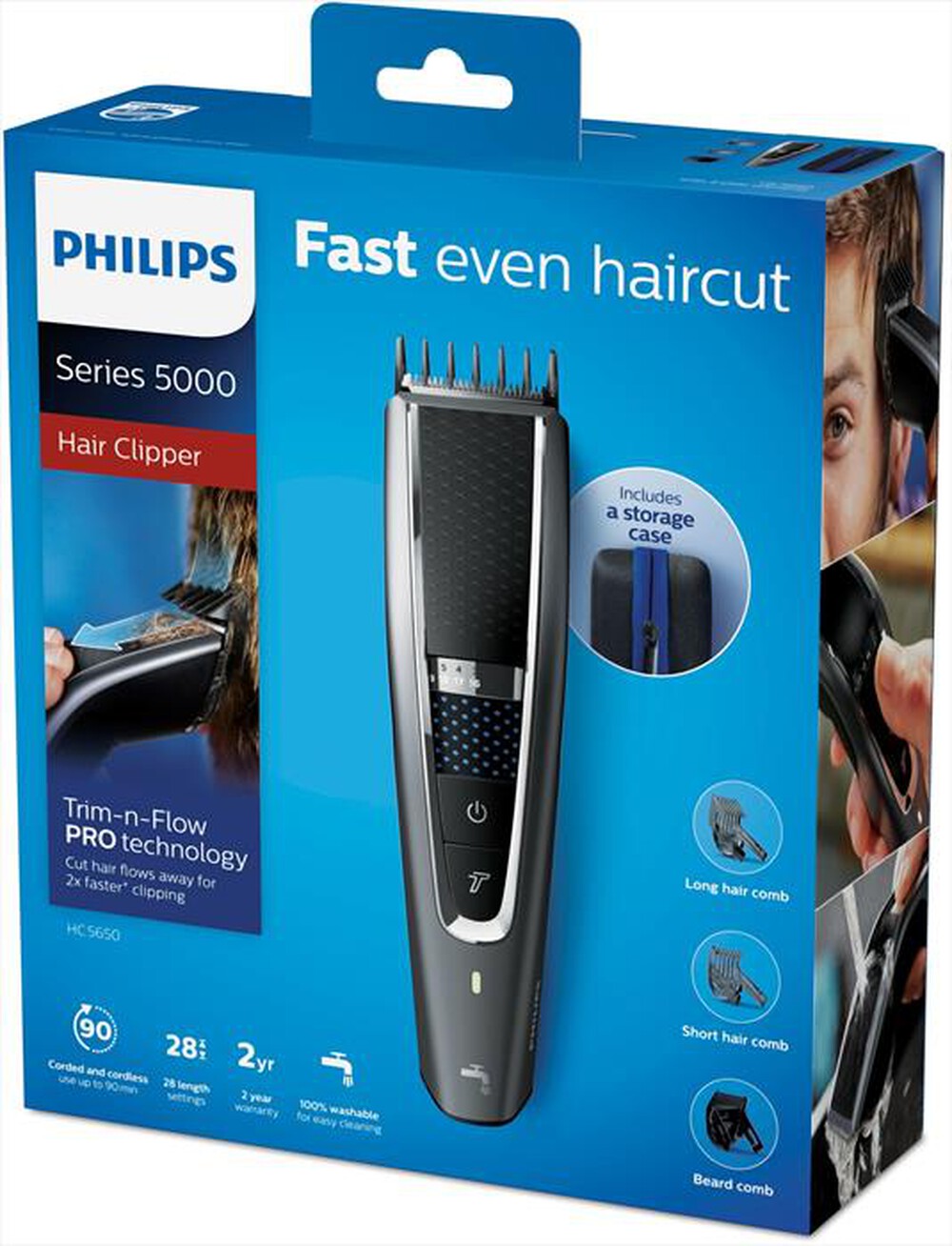Immagine del prodotto PHILIPS - Regolacapelli Hairclippers 5000 HC5650/15