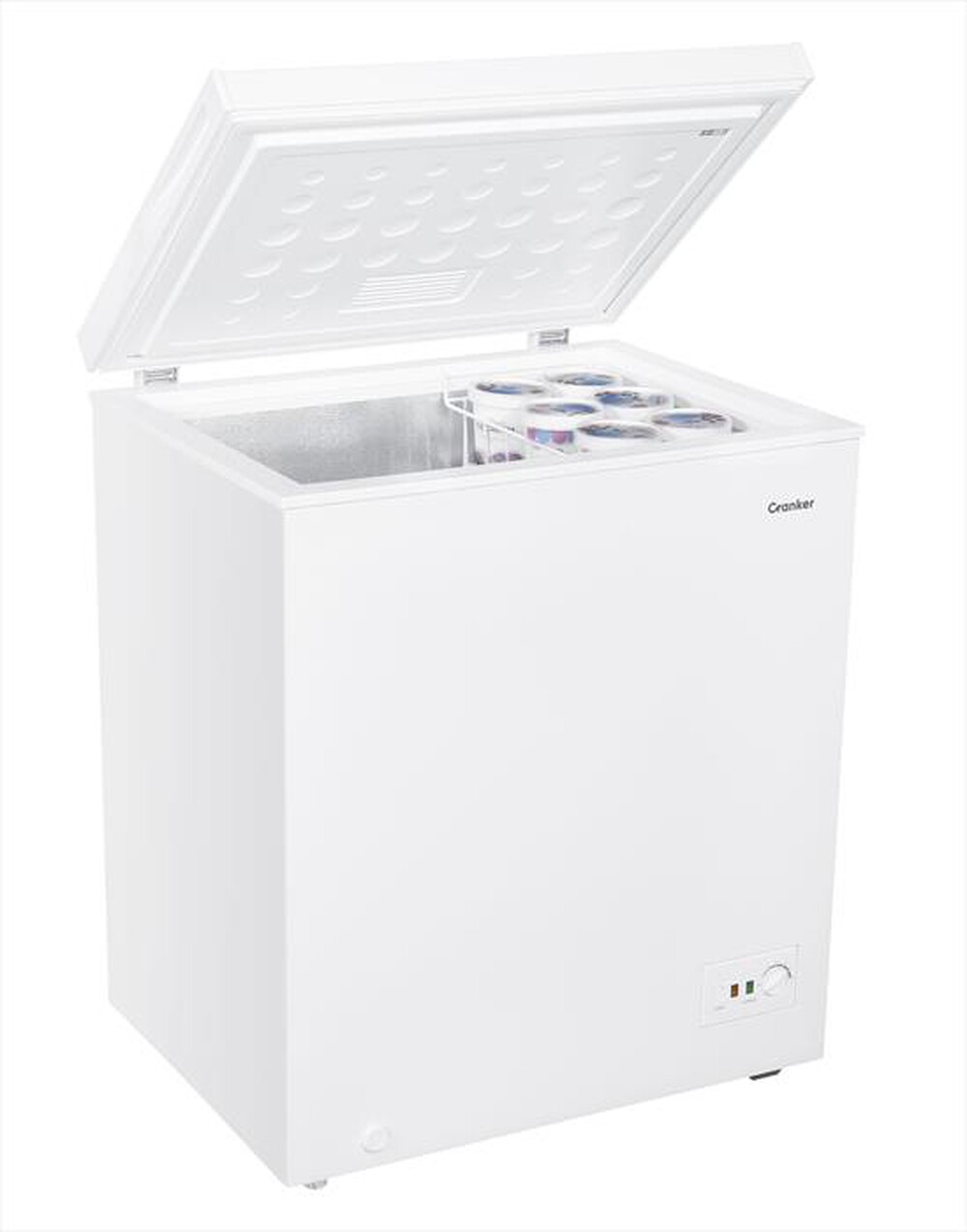 "CRANKER - Congelatore orizzontale CRCO146 Classe E 142 lt-BIANCO"