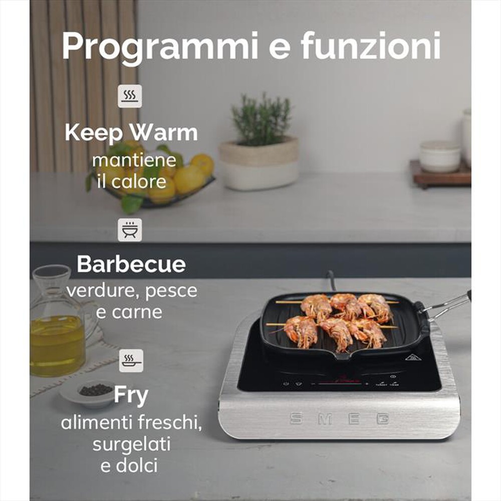 Immagine del prodotto SMEG - Piastra a induzione portatile PIC01WHMEU-Bianco Opaco