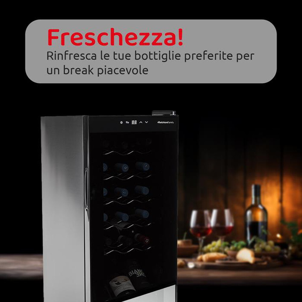 "MELCHIONI FAMILY - Cantinetta VERMENTINO 18 C Classe G 18 bottiglie-nero"