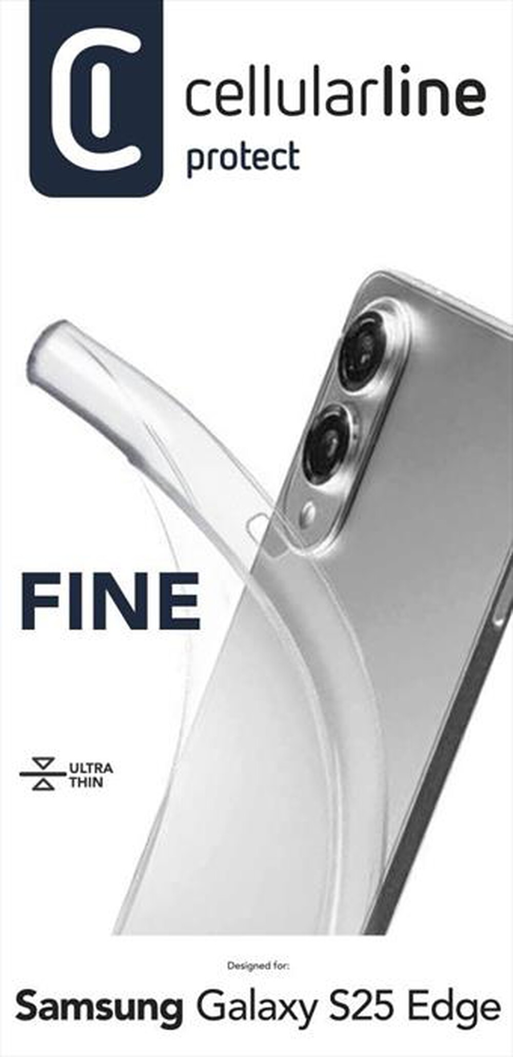 Immagine del prodotto CELLULARLINE - Cover FINE - GALAXY S25 EDGE-Trasparente