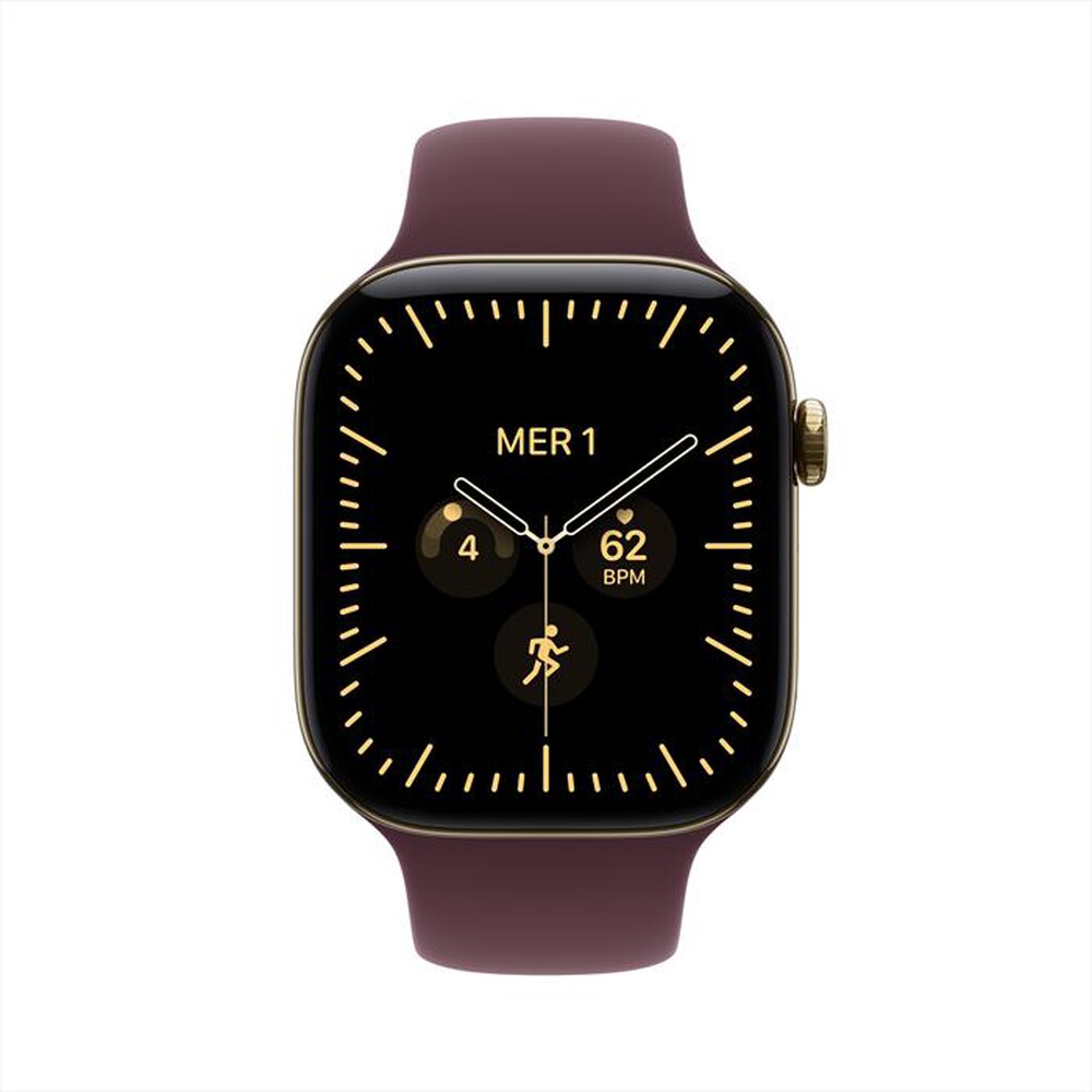 Immagine del prodotto APPLE - Watch Series 12 GPS + Cellular 46mm Titanio Oro-Sport Band Borgogna - M/L