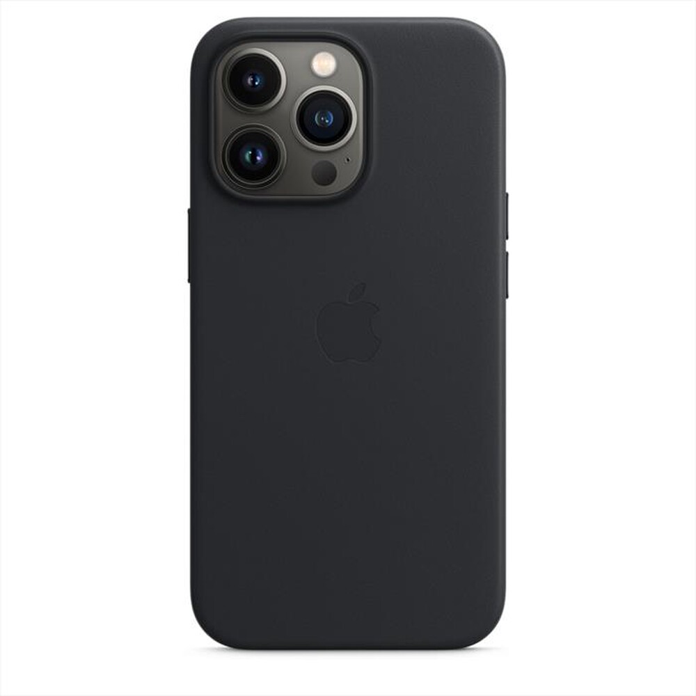 "APPLE - Custodia MagSafe in pelle per iPhone 13 Pro-Mezzanotte"