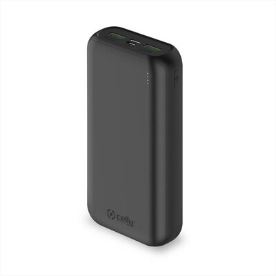 CELLY - PBE20000BK - POWERBANK ENERGY 20000MAH-Nero/Plastica,  CELLY - PBE20000BK - POWERBANK ENERGY 20000MAH-Nero/Plastica