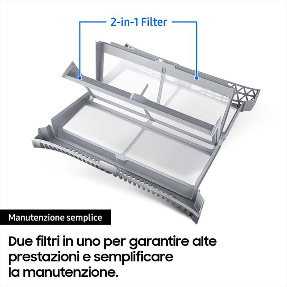 Immagine del prodotto SAMSUNG - Asciugatrice DV90BB5245AWS3 9Kg Classe C-Bianco obl&ograve; black