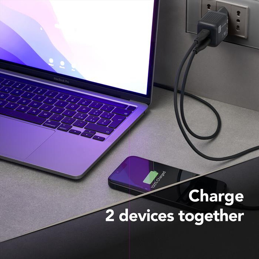 Immagine del prodotto CELLULARLINE - Carica batterie ACHUSBGAN2PD30WK-Nero