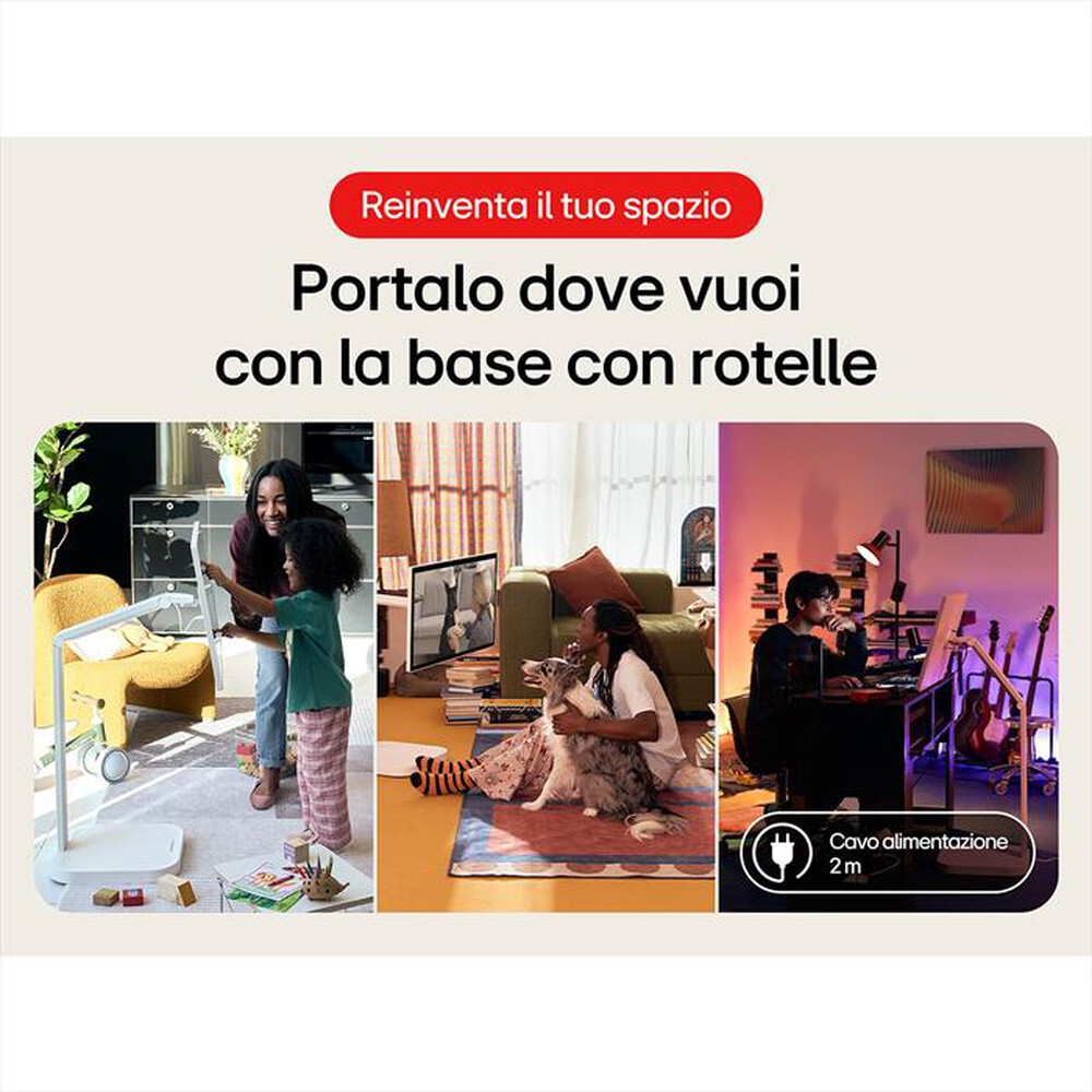 Immagine del prodotto LG - Monitor LCD UHD 4K 32" TOUCH, BASE CON ROTELLE-White