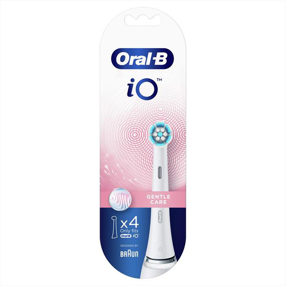 "ORAL-B - IO Testine di ricambio GENTLE CARE. 4 PEZZI-Bianco"