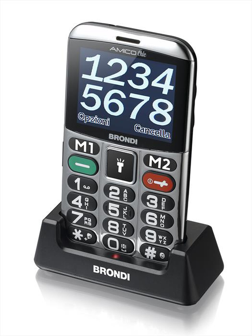 "BRONDI - Amico Chic-Nero/Silver"