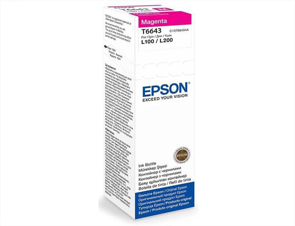 "EPSON - T6643 Magenta ink bottle 70ml - Magenta"