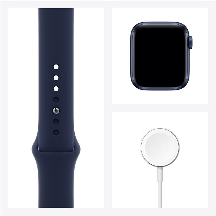 APPLE - Apple Watch Series 6 GPS 40mm Alluminio Blu-Cinturino Sport Blu |  Euronics