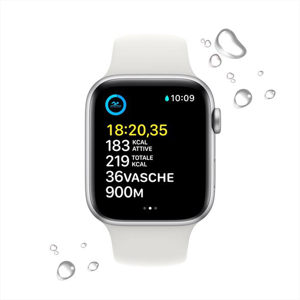 "APPLE - Watch SE GPS + Cellular 44mm Regular-Argento - Bianco"