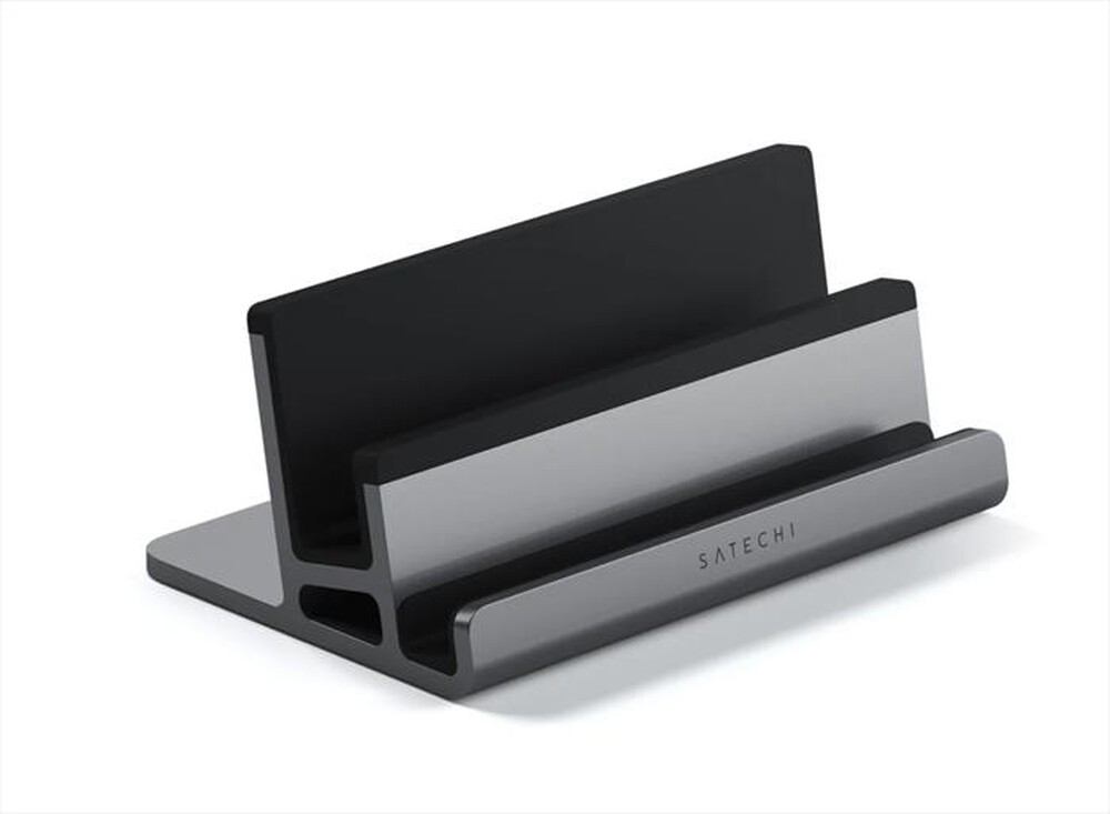 "SATECHI - STAND VERTICALE DOPPIO PER LAPTOP IN ALLUMINIO-grigio"