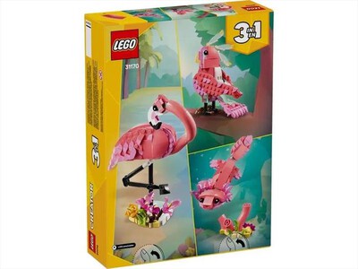 LEGO - CREATOR Animali selvatici: fenicottero rosa-31170-Multicolore