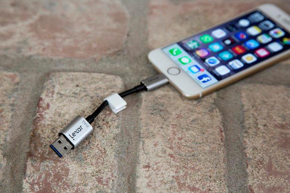 "LEXAR - JUMPDRIVE C25I OTG 3.0 64GB-grigio"