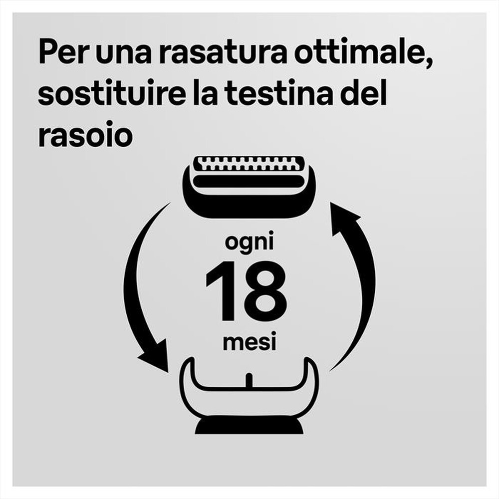 "BRAUN - SERIES 5 52B TESTINA DI RICAMBIO-Nero"