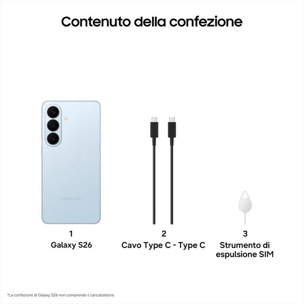 Immagine del prodotto TIM - SAMSUNG Galaxy S26 256GB/12GB-Sky Blue