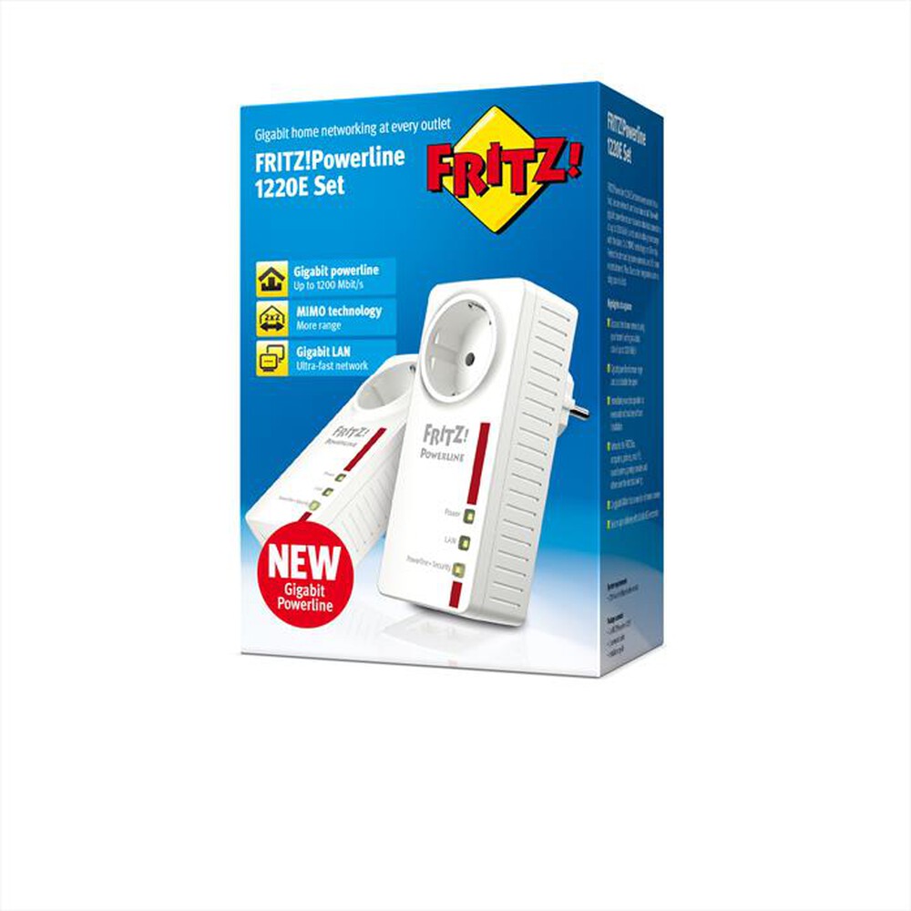"FRITZ! - FRITZ!POWERLINE 1220E SET-Bianco"