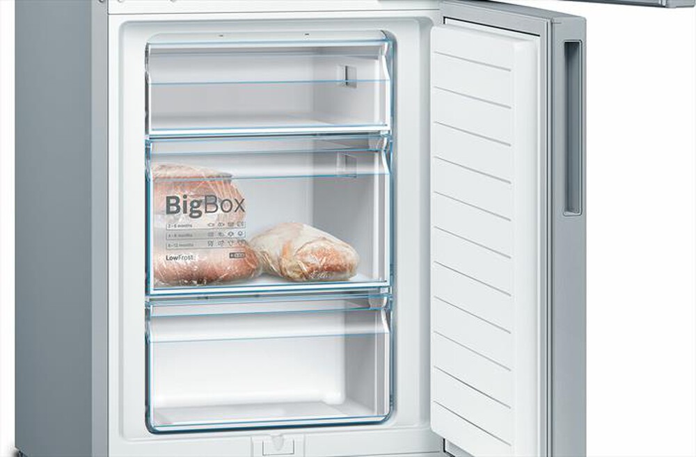 "BOSCH - Frigorifero combinato KGV39VLEAS Classe E-Metal look"