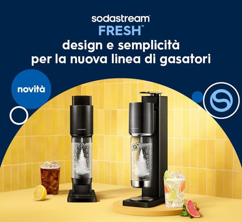 Immagine del prodotto SODASTREAM - Gasatore FRESH CON 2 BOTTIGLIE-NERO
