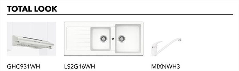 "GLEM GAS - Piano cottura a gas GT955WH- 5 fuochi 86cm-Bianco"