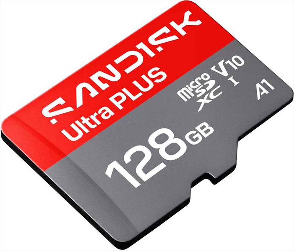 Immagine del prodotto SANDISK - MEM.MICRO SD ULTRA PLUS 128GB XC +ADATT.SD A1 V10-grigio