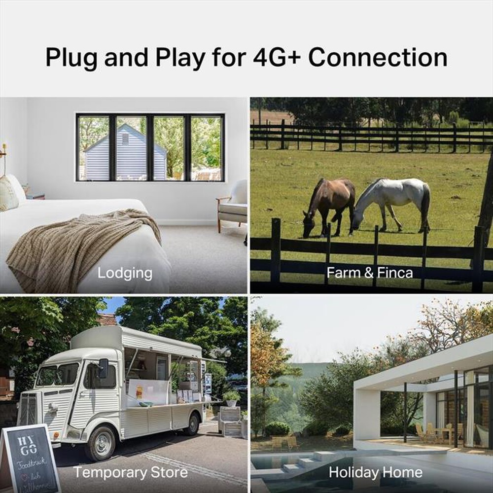 Immagine del prodotto TP-LINK - Router 4G+ Cat6 Dual Band Gigabit Wi-Fi AC1200-.