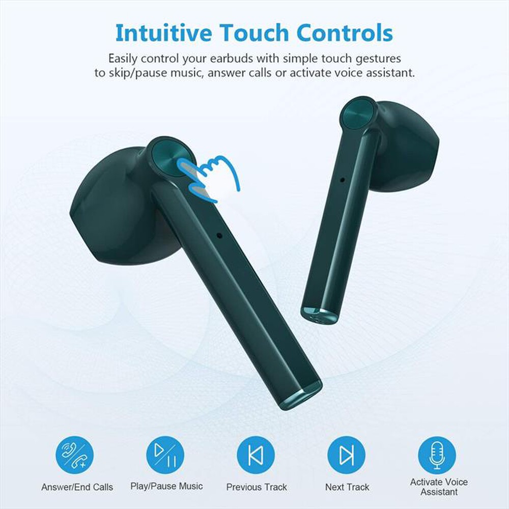 "LENOVO - HT30 AURICOLARI BLUETOOTH RICARICA WIRELESS-MENTA"