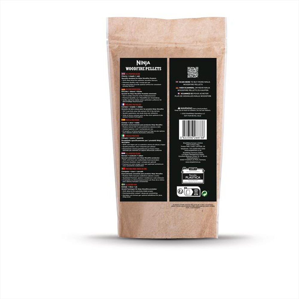 "NINJA - Pellet Woodfire miscela multiuso 900 gr-LEGNO"