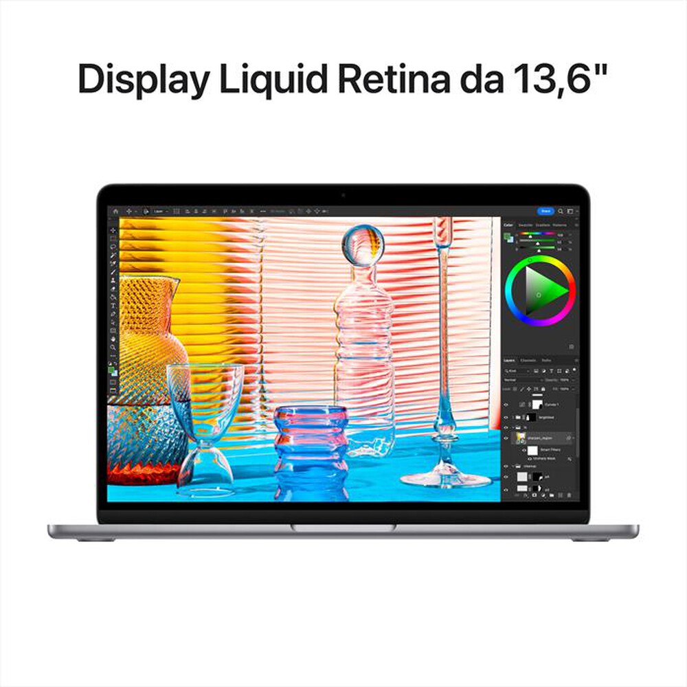 "APPLE - MacBook Air 13 M2 8-core CPU 10-core GPU 512GB SSD-Grigio Siderale"
