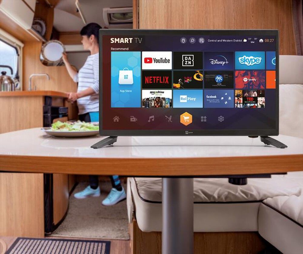 "TELESYSTEM - Smart TV LED FHD 21,5\" LX FHD SLIM 12V-BLACK"
