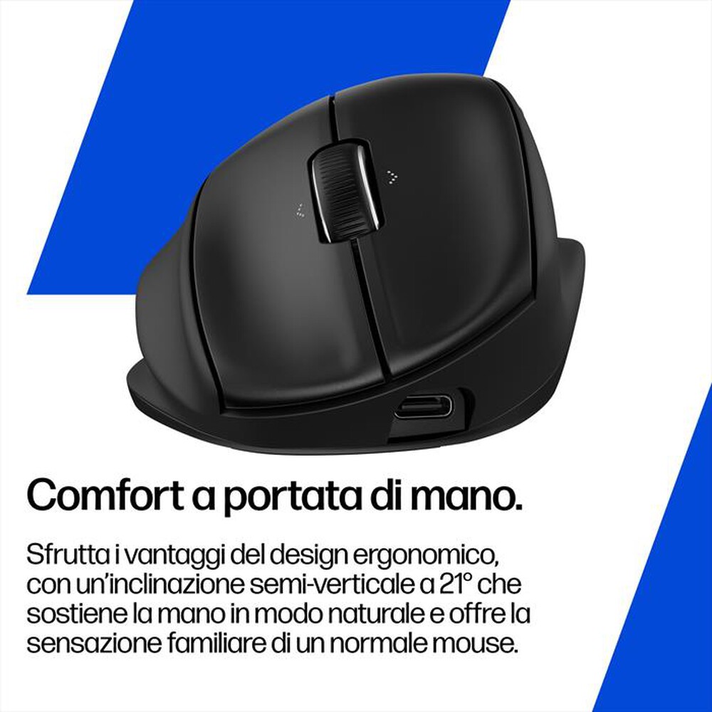 Immagine del prodotto HP - Mouse ergonomico TILT 720M-Nero
