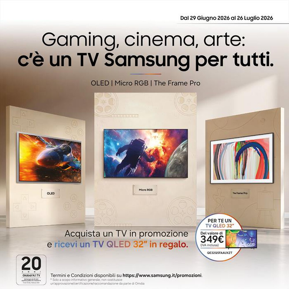 Immagine del prodotto SAMSUNG - Smart TV OLED 4K AI 65" QE65S99HATXZT-Slate Black