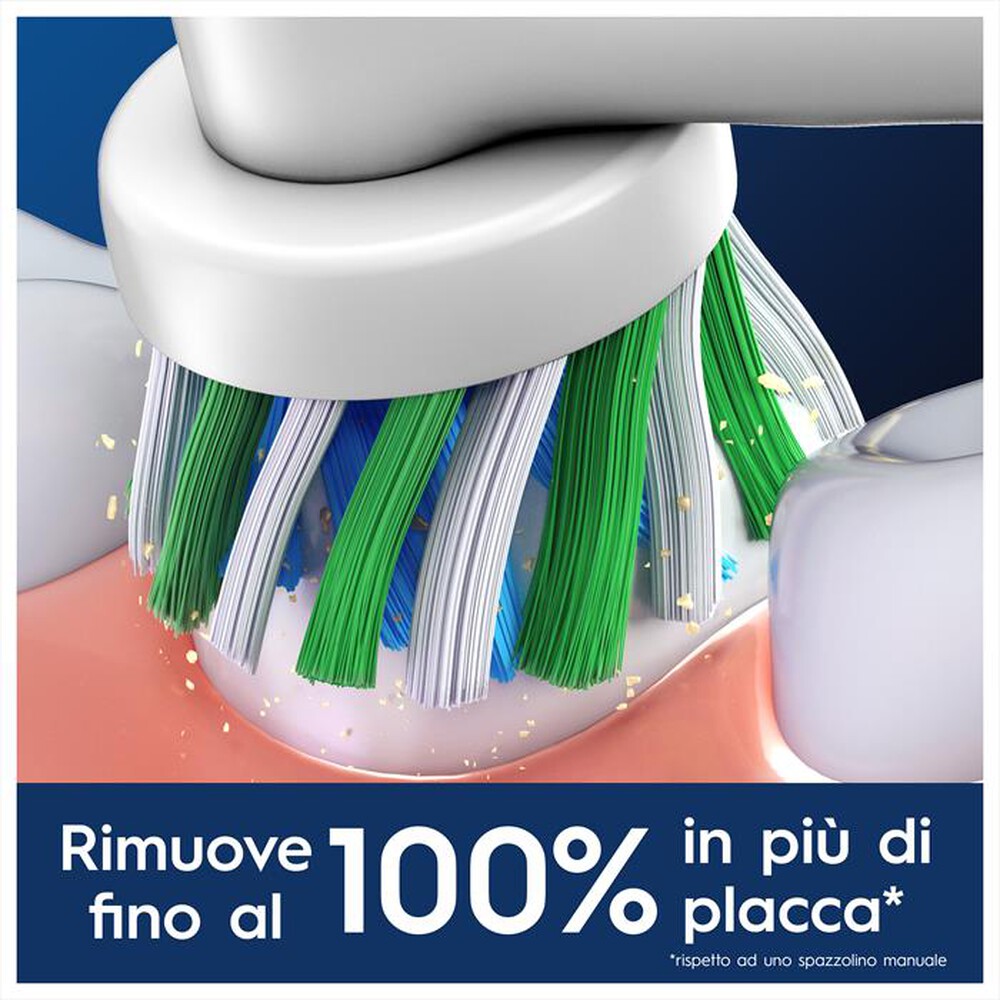 "ORAL-B - TESTINE DI RICAMBIO PRO CROSS ACTION-Bianco"