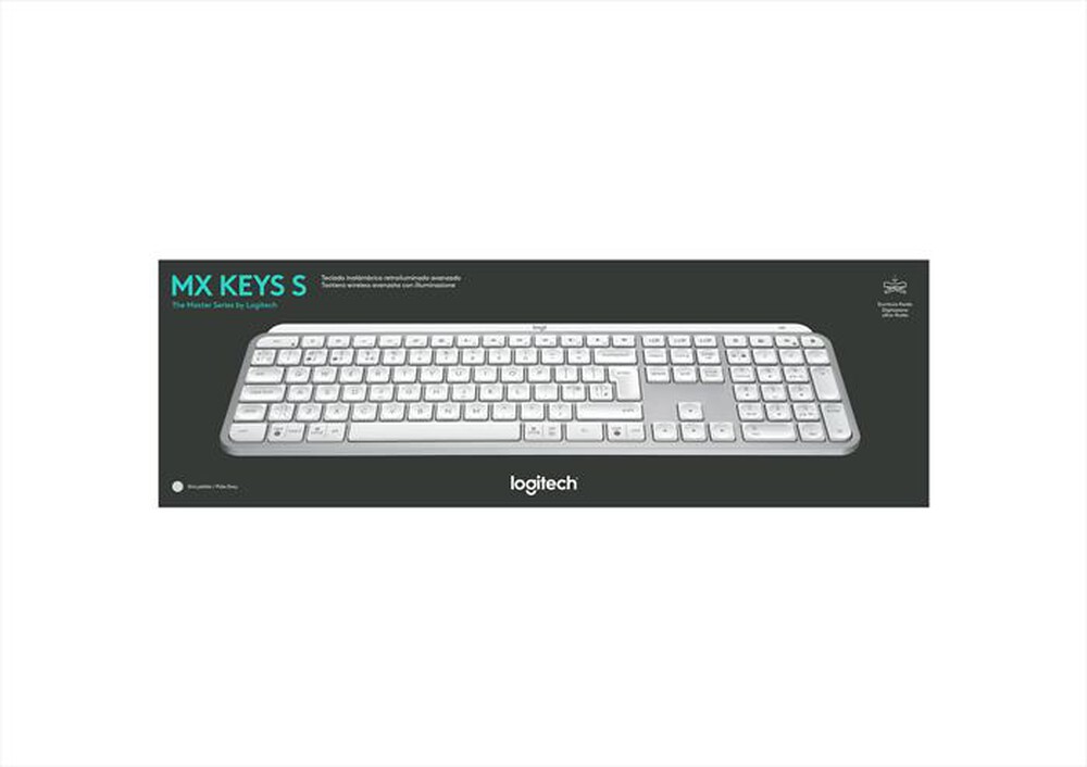 "LOGITECH - Tastiera MX Keys S-Pale Grey"