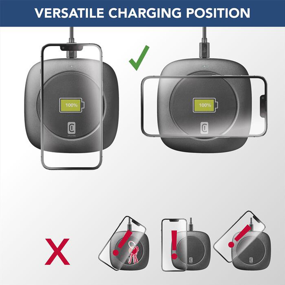 Immagine del prodotto CELLULARLINE - WIRELESSPAD10WK Carica Batterie-Nero