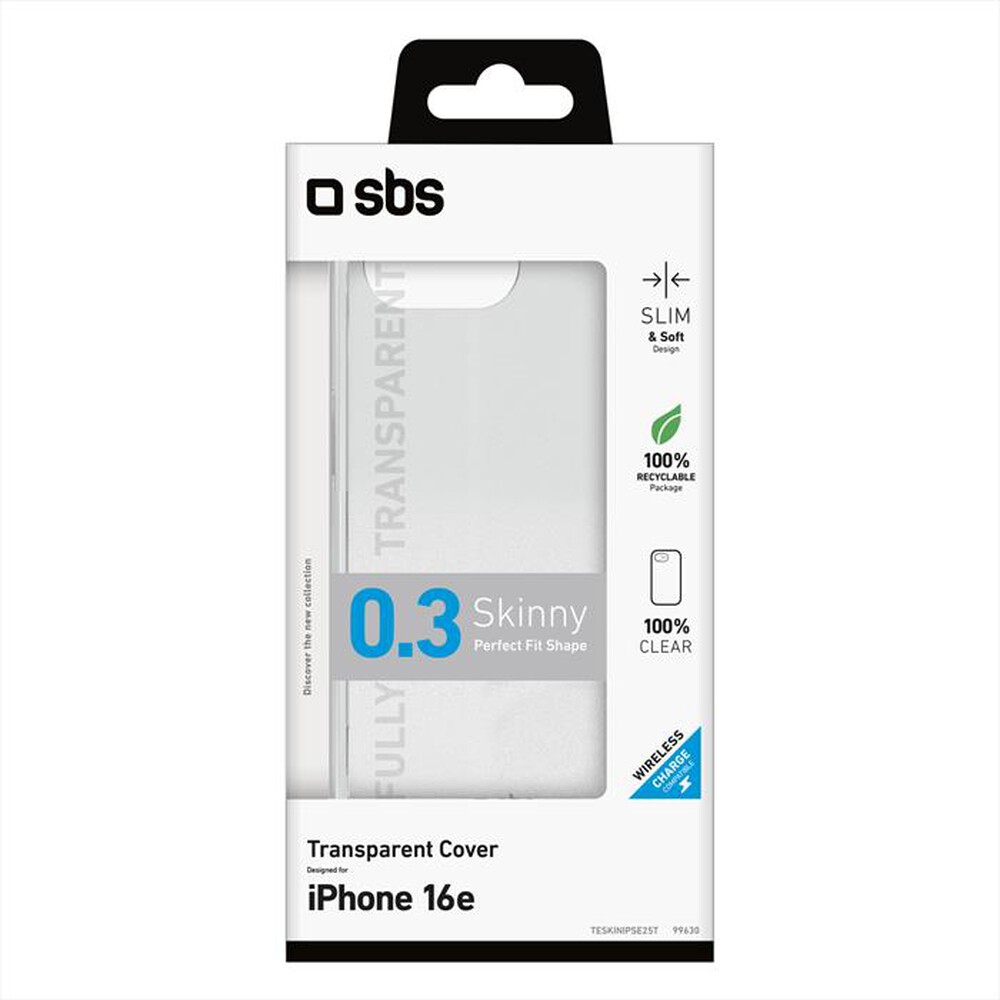 "SBS - Cover TESKINIPSE25T per iPhone SE 2025-Trasparente"
