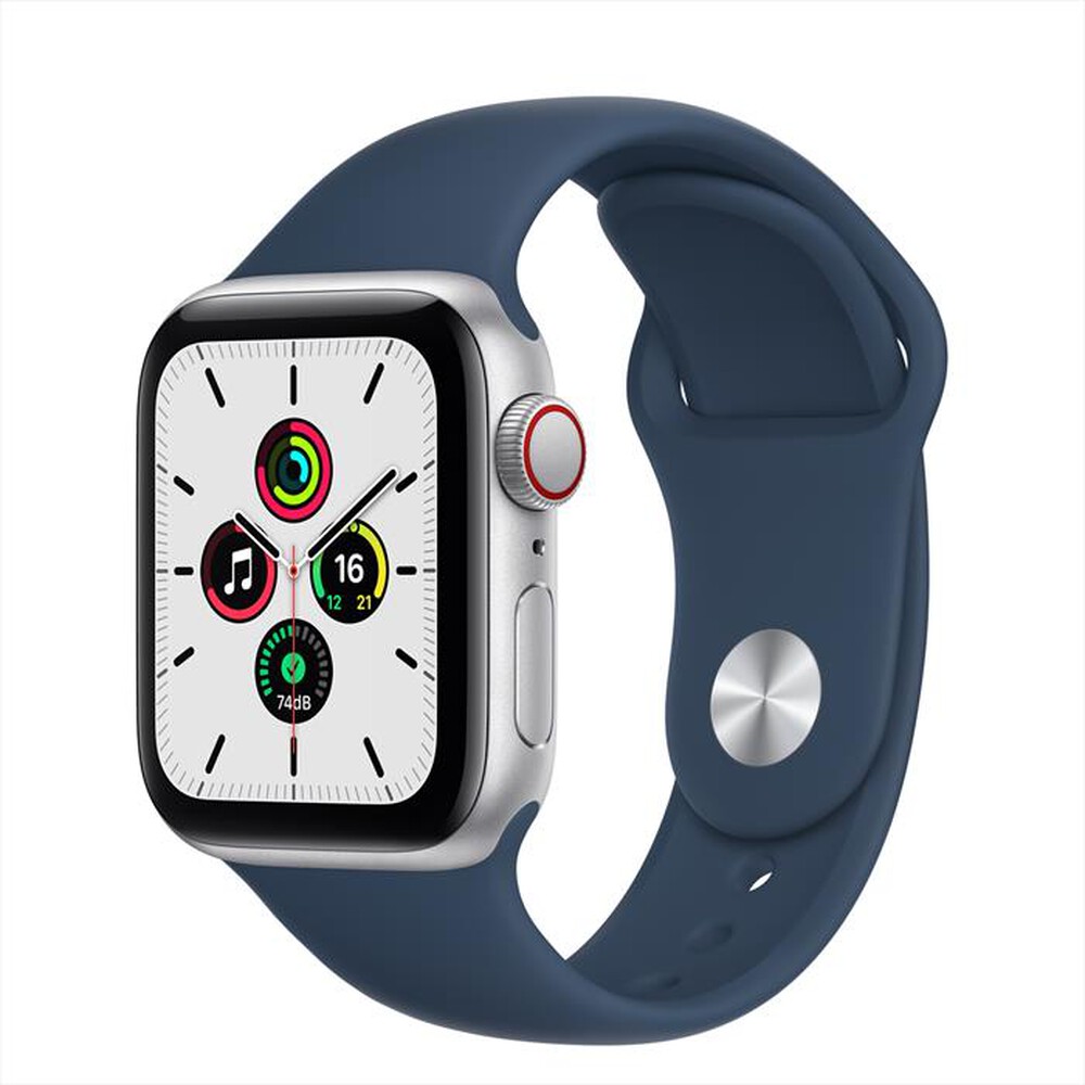 "APPLE - Watch SE GPS+Cellular 40mm Alluminio Argento-Cinturino Sport Azzurro"