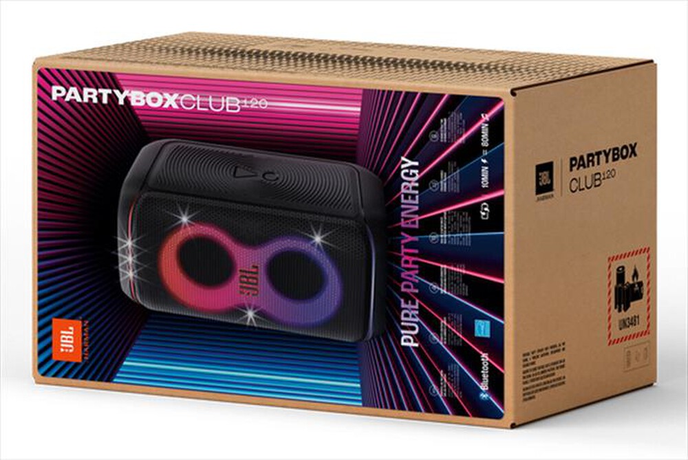 Immagine del prodotto JBL - Diffusore wireless portatile PARTYBOX CLUB 120-Nero