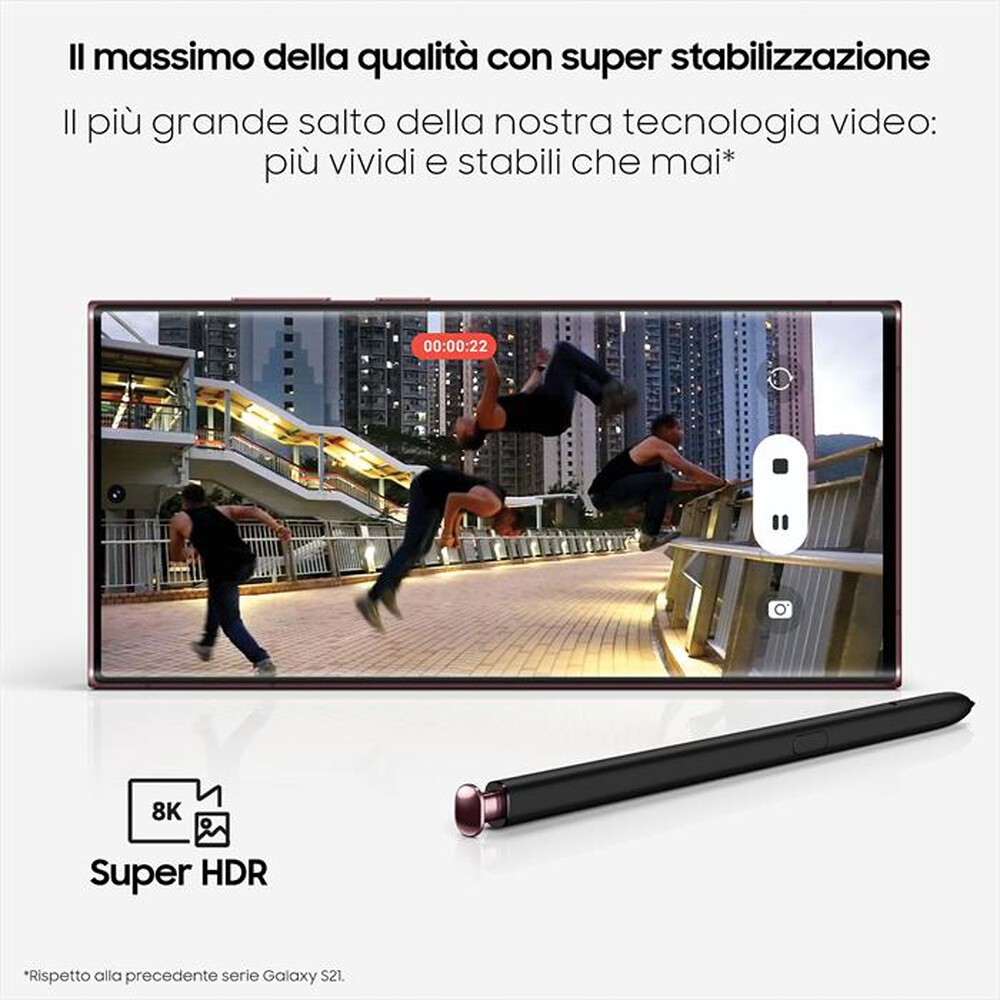 "SAMSUNG - GALAXY S22 ULTRA 512GB-Burgundy"