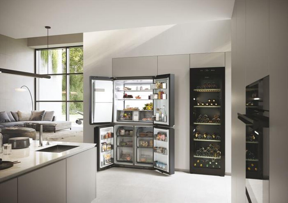 "HAIER - Frigorifero 4 porte HCR7918EIMB Classe E 601 lt-Nero"