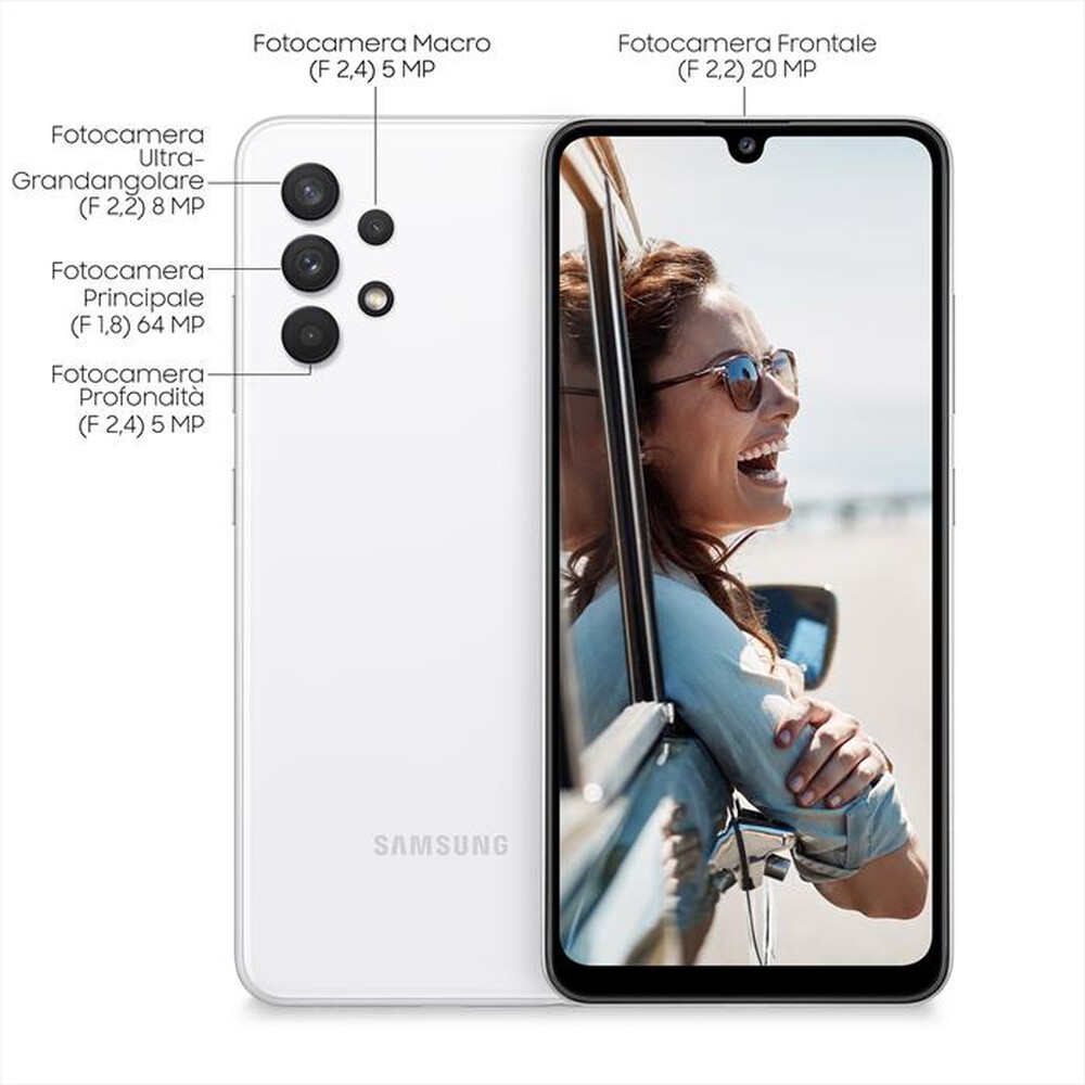 "SAMSUNG - GALAXY A32-Awesome White"